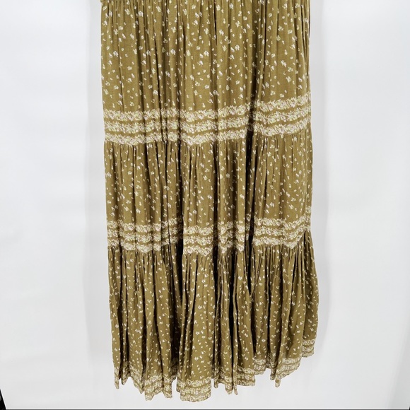 Free People rare feelings maxi green dress - Picture 6 of 8